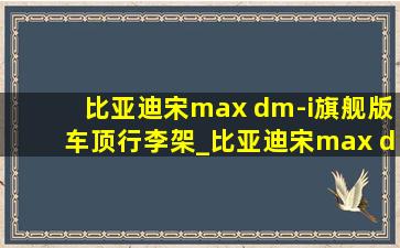 比亚迪宋max dm-i旗舰版车顶行李架_比亚迪宋max dm-i旗舰版